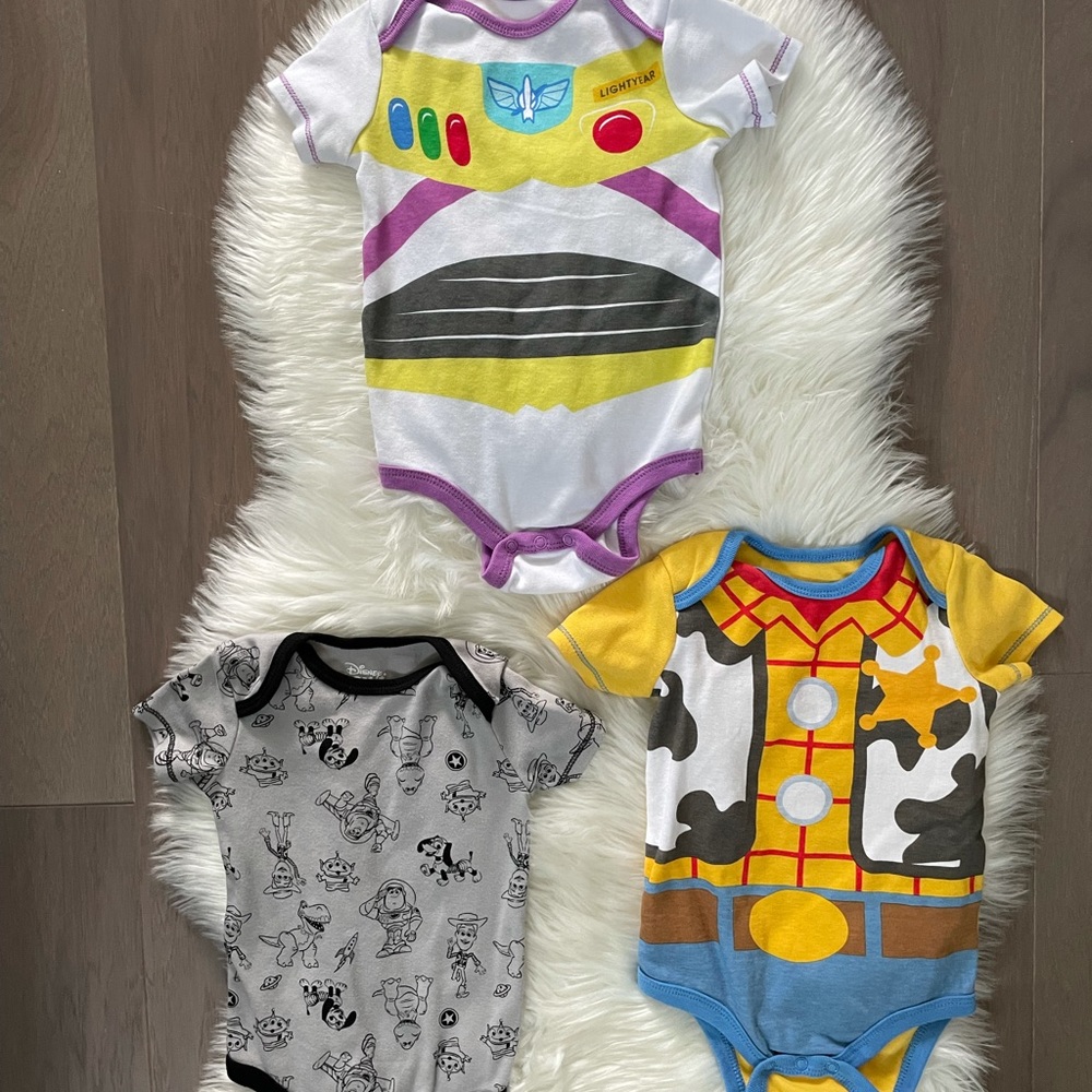 Toy Story Onesies - 3 NWOT - Picture 2 of 8